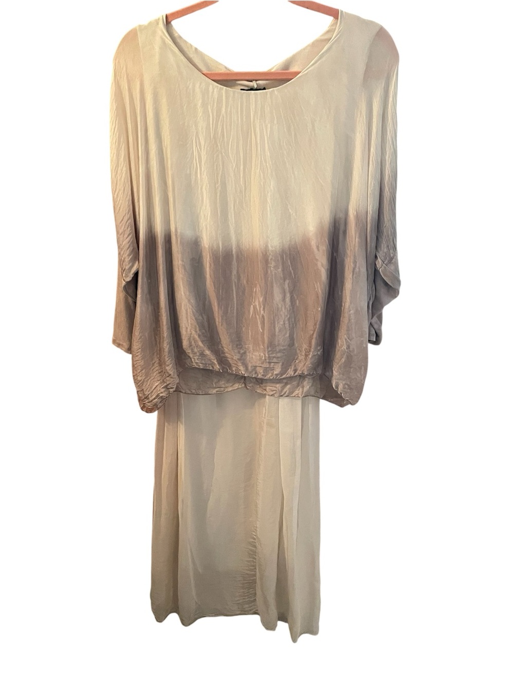 Vintage women’s 30% ombré silk top/skirt set.  Made in Italy. Lined. Size M
